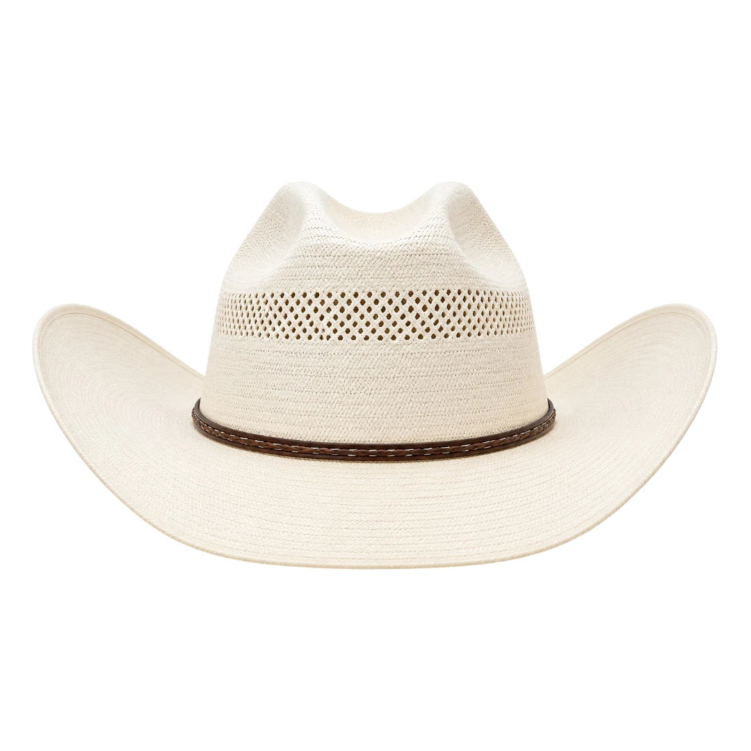 Zlaita Ivory Cream Cowboy Hat with Wide Curved Brim