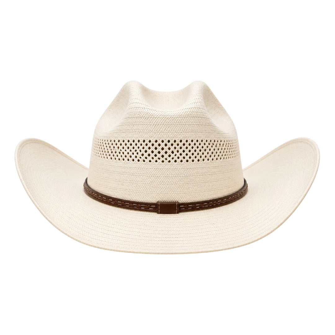 Zlaita Ivory Cream Cowboy Hat with Wide Curved Brim