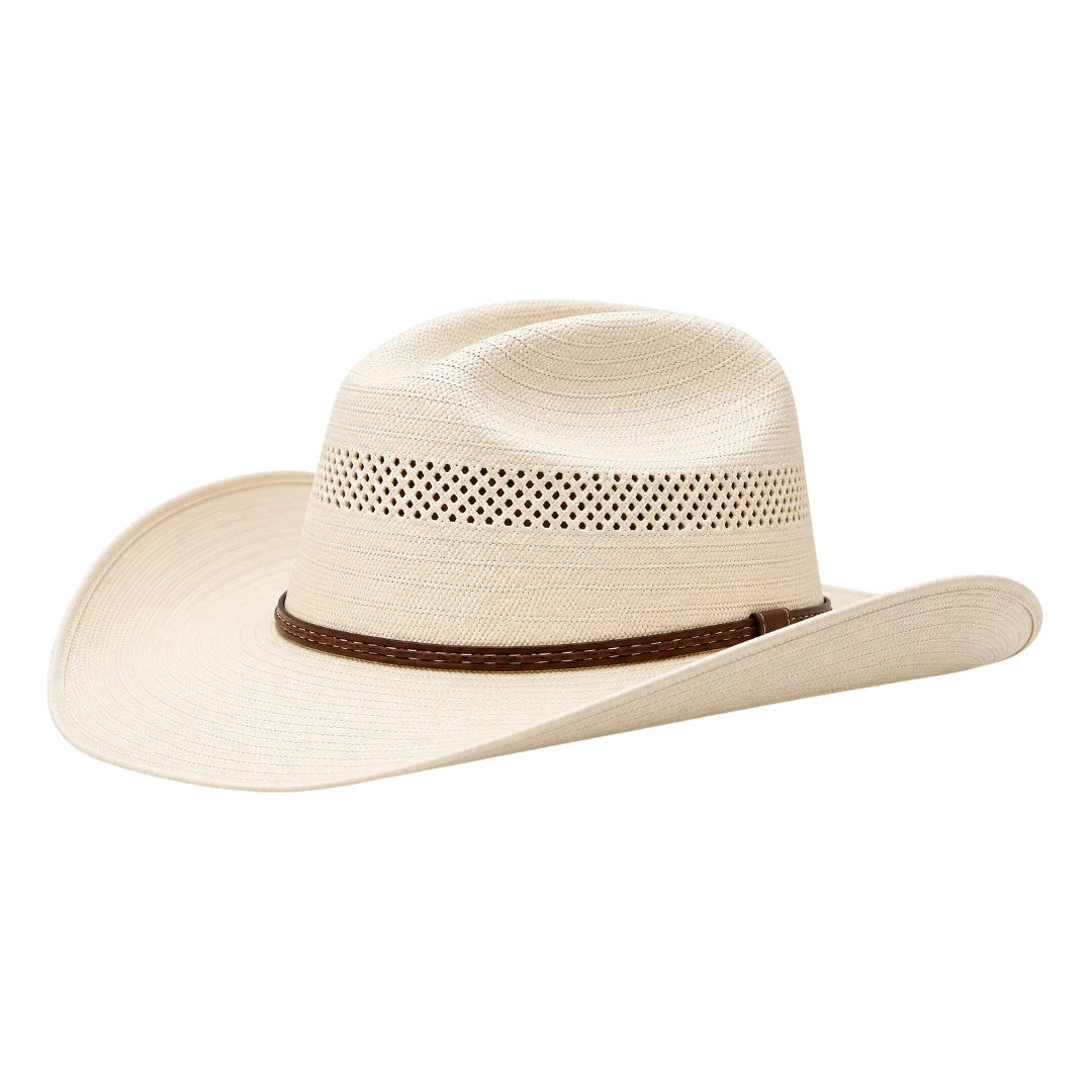 Zlaita Ivory Cream Cowboy Hat with Wide Curved Brim